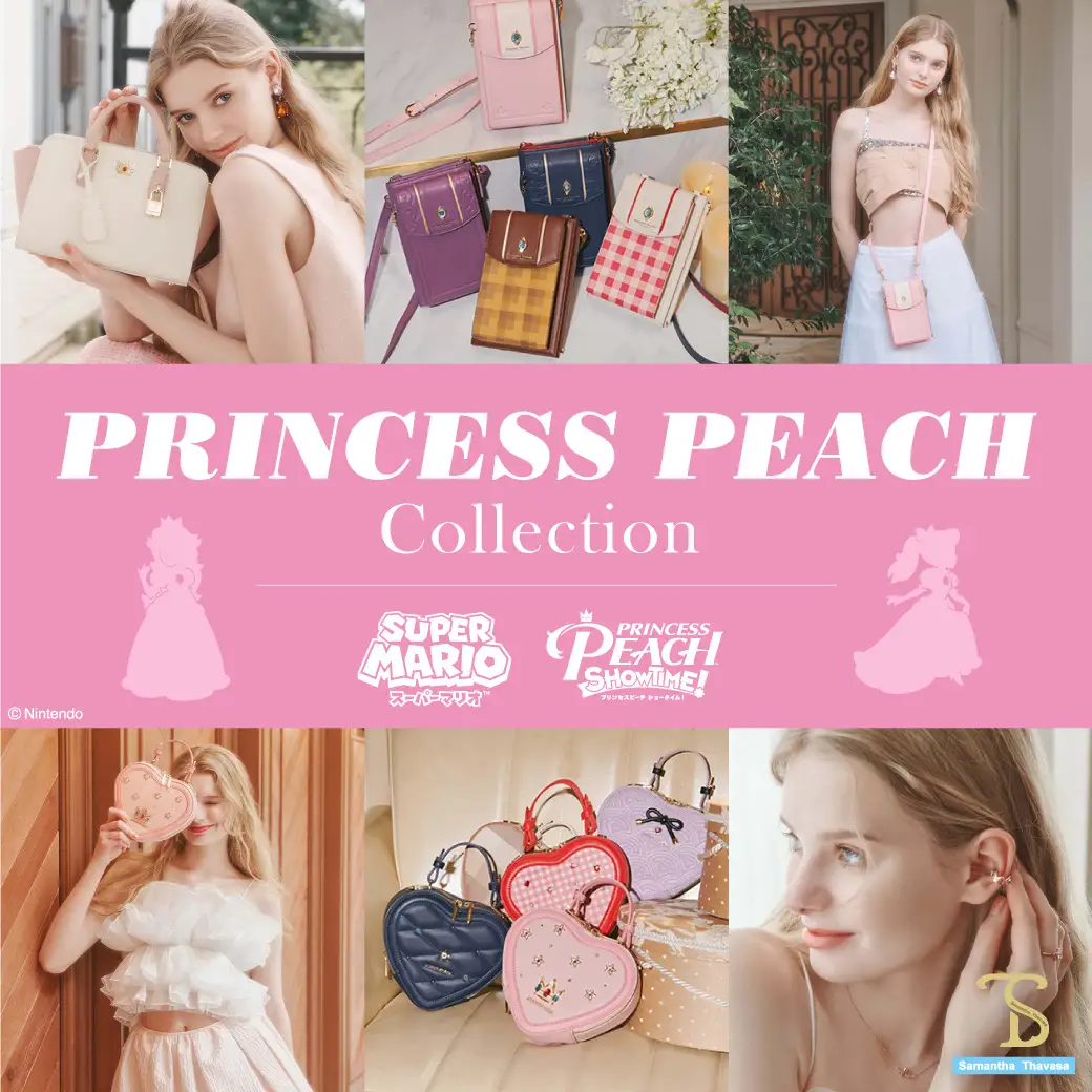 「ピーチ姫」×サマンサタバサグループ「PRINCESS PEACH COLLECTION」が本日3月22日（金）からサマンサタバサグループ公式オンラインショップにて先行予約スタート。