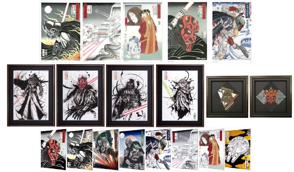 スター・ウォーズ　版画 スター・ウォーズ』の浮世絵木版画とファブリックボード発売