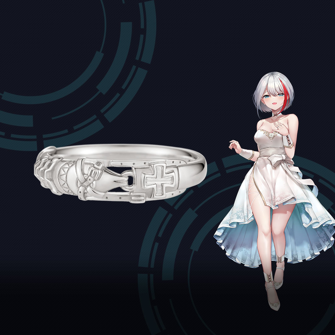 アズールレーン モチーフリング（アドミラル・グラーフ・シュペー） シルバー