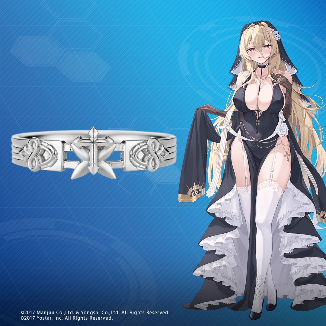 アズールレーン モチーフリング（インプラカブル） K10ホワイトゴールド