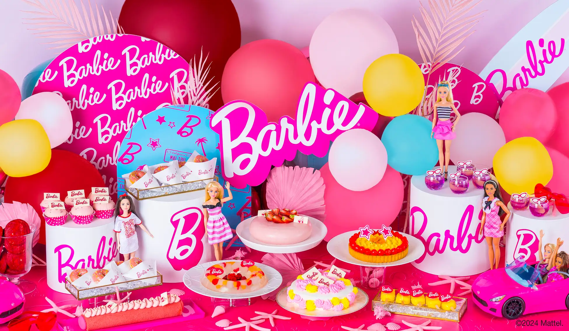 ヒルトン福岡シーホーク ファッションドール「バービー」とコラボレーションした「Barbie♥Hilton Fukuoka Sea Hawkスイーツビュッフェ」を2024年6月1日（土）から開催