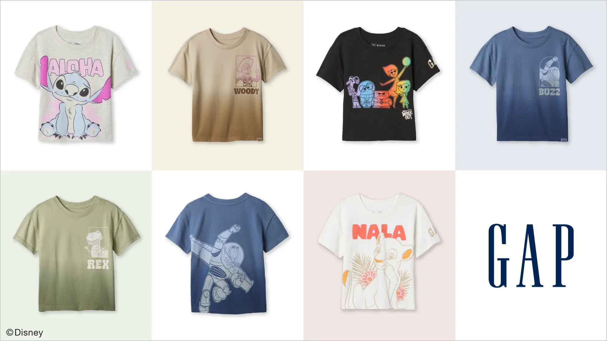 Gap、人気の「ディズニー」コラボコレクションから2024年夏の新作Tシャツが発売中