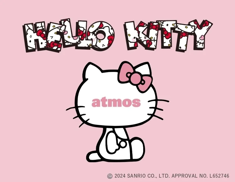 「ハローキティ」の誕生50周年を記念し“atmos pink × HELLO KITTY”のコラボレーションが実現