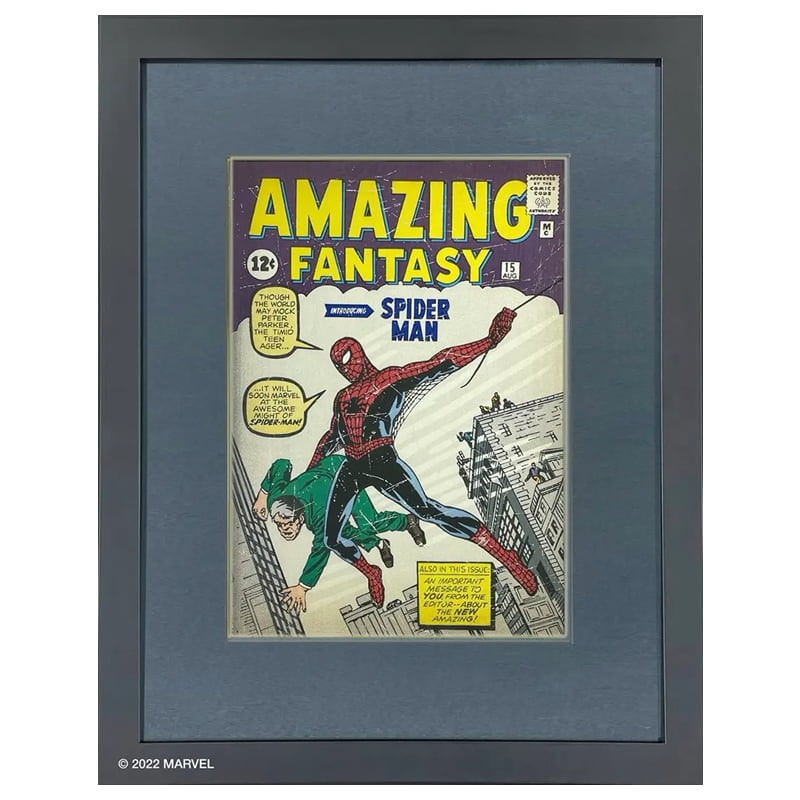 スパイダーマン 江戸伝承 浮世絵木版画『1962 Amazing Fantasy #15』