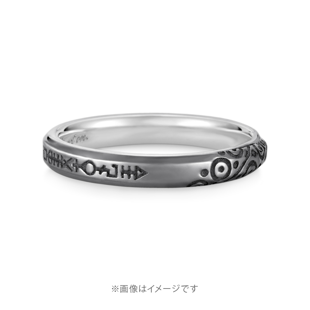 ハリー・ポッターSirius Black Ring K18ホワイトゴールド（ブラックコーティング）