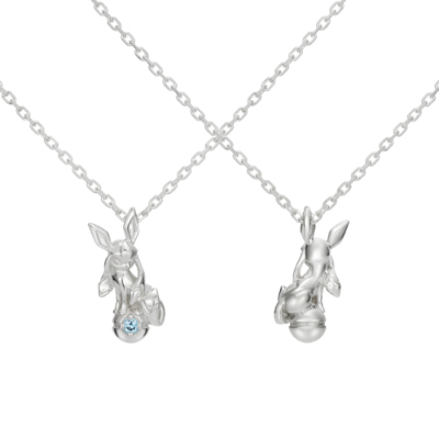 ポケットモンスターグレイシア&モンスターボールネックレス シルバー