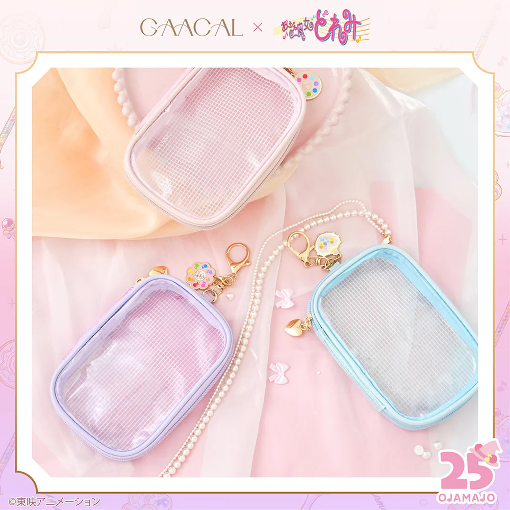 【予約販売】待望の第2弾！GAACAL×おジャ魔女どれみ クリア窓収納ポーチチャーム付き