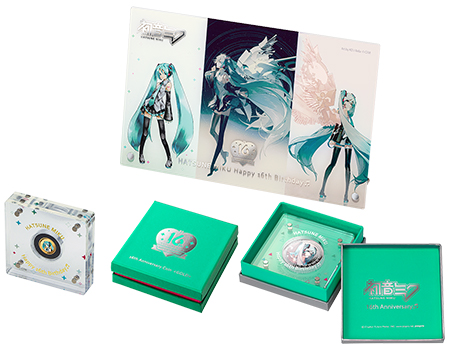 初音ミク Happy 16th Birthday　公式カラー金貨＆銀貨セット　（セット購入特典「アクリル製アートボード」付き）