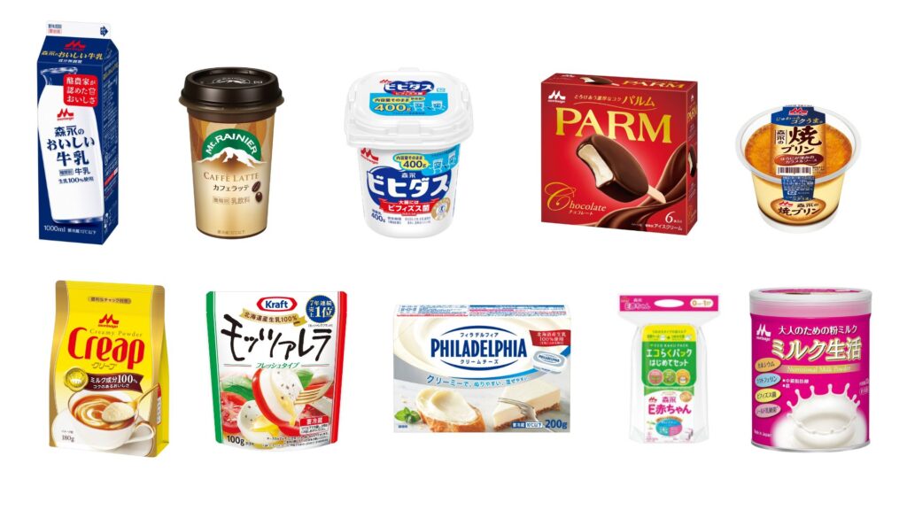 森永乳業 製品例