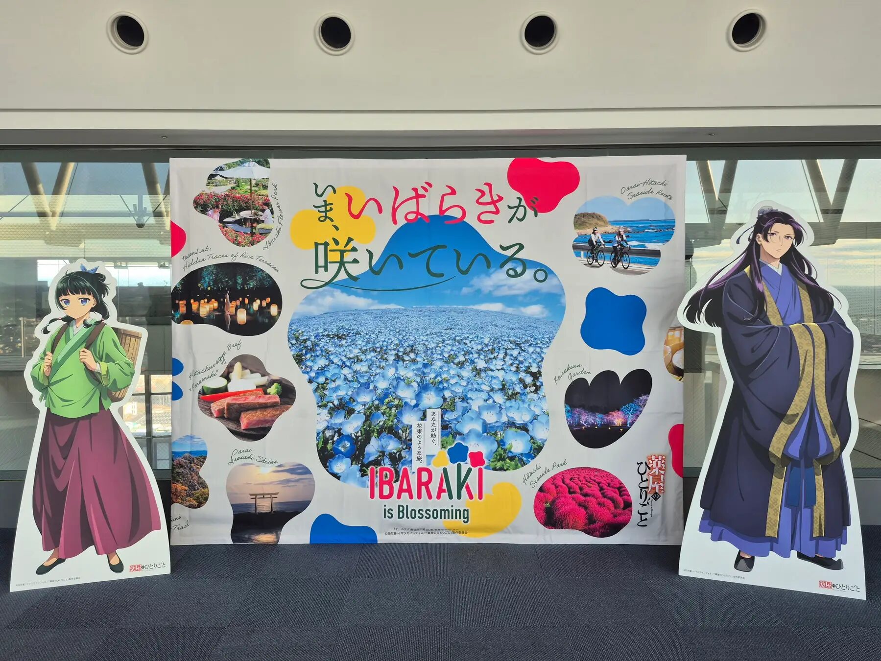 『薬屋のひとりごと』×茨城県　茨城県庁25階展望ロビーにコラボフォトスポット登場！