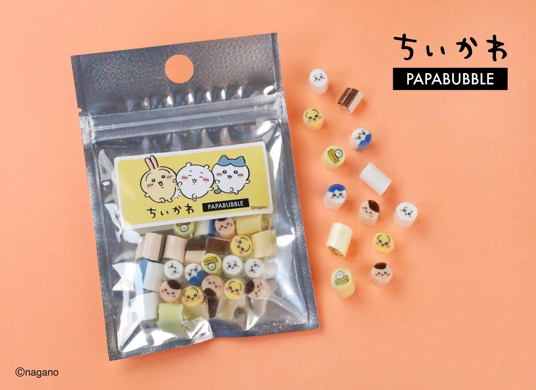 『ちいかわ』×パパブブレ｜ ちいかわたちが、職人技が光るキャンディに!5月8日より全国店舗にて発売!!