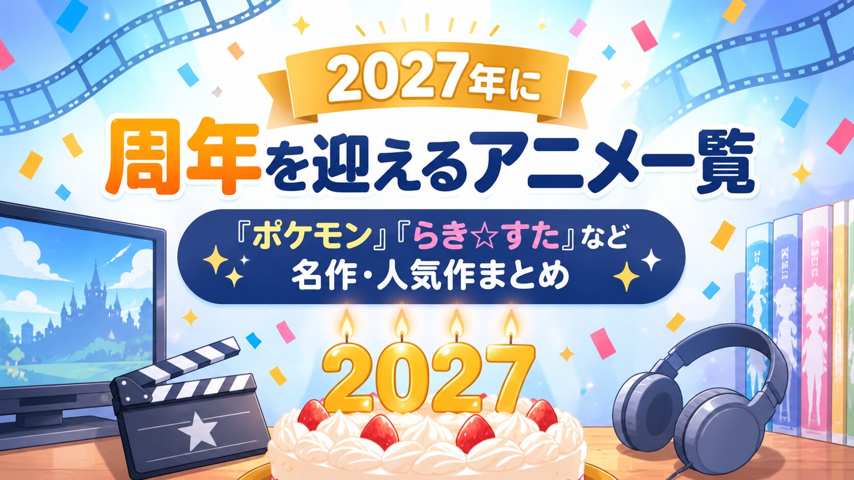 2027年に周年を迎えるアニメ一覧