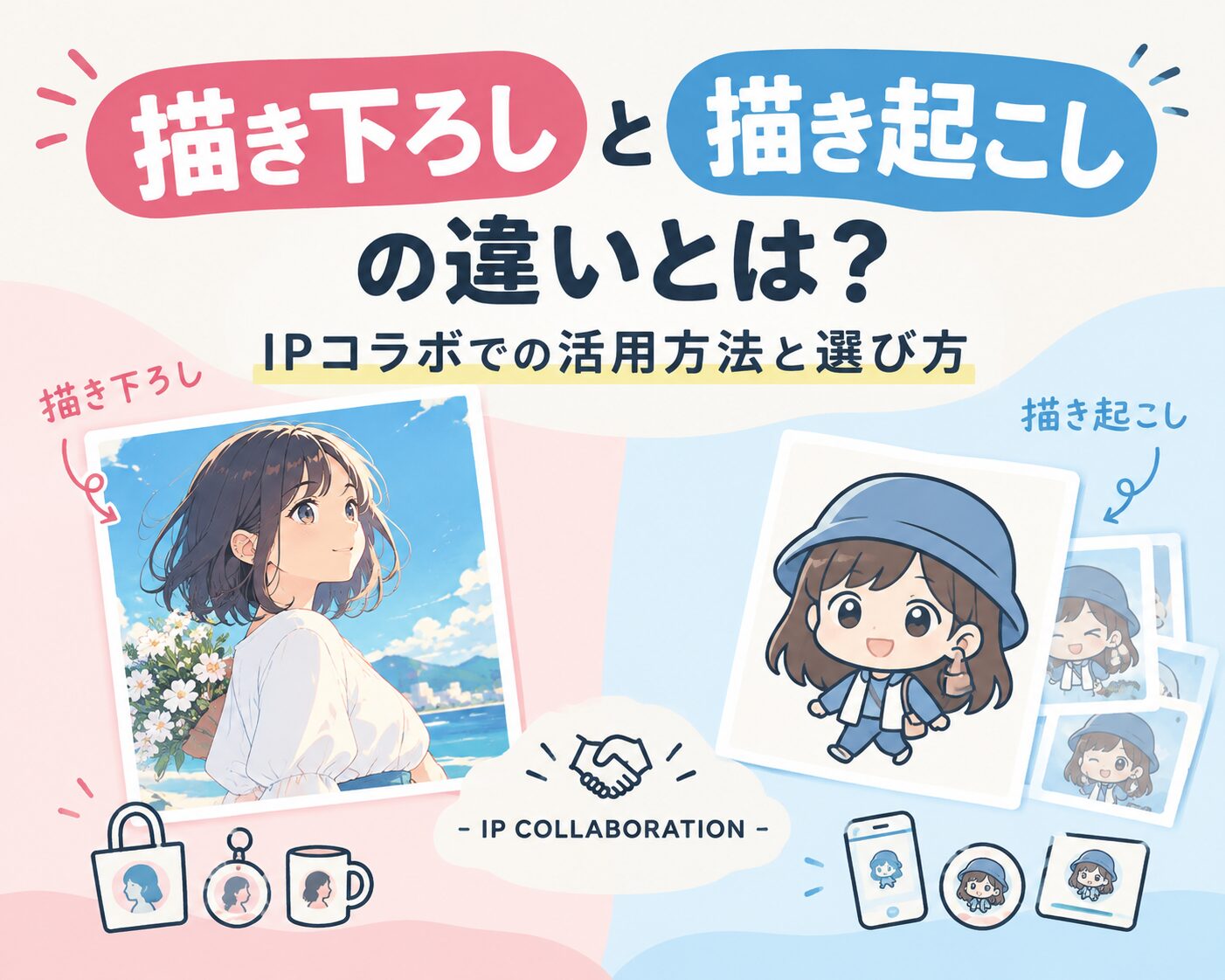 「描き下ろし」と「描き起こし」の違いとは？